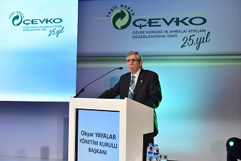 ÇEVKO Vakfı Yönetim Kurulu Başkanı Okyar Yayalar, bu yıl 25’nci yılını kutlayan ÇEVKO Vakfı’nın Türkiye temsilciliğini yürüttüğü Yeşil Nokta markasının Türkiye’de yaygınlaşmaya devam ettiğini ve Yeşil Nokta’yı ambalajlarında kullanan firmaların sayısının bini aştığını söyledi. 
